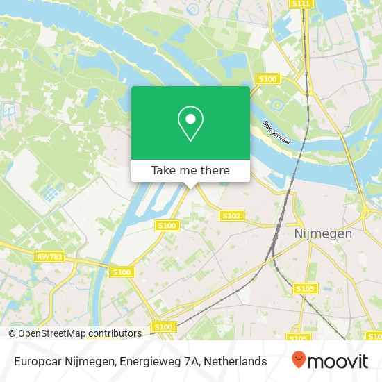 Europcar Nijmegen, Energieweg 7A map