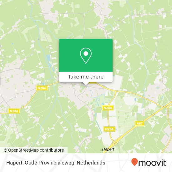 Hapert, Oude Provincialeweg map