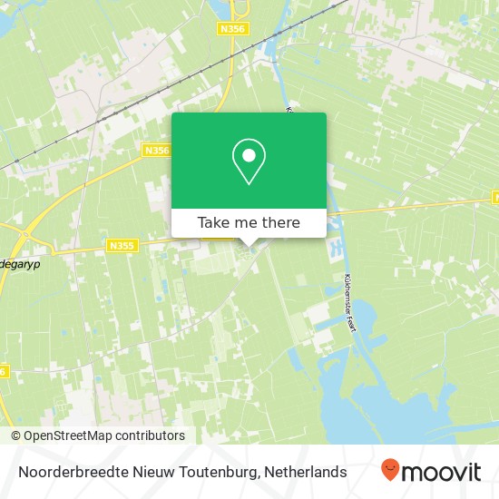 Noorderbreedte Nieuw Toutenburg, Zomerweg 75 Karte