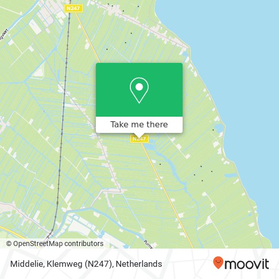 Middelie, Klemweg (N247) map