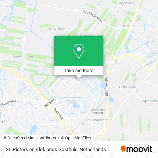 St. Pieters en Bloklands Gasthuis map