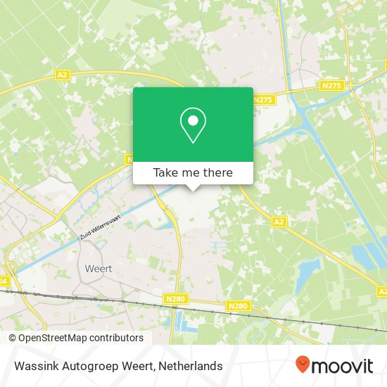 Wassink Autogroep Weert, Graafschap Hornelaan 169 map