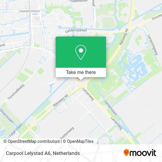 Carpool Lelystad A6 map