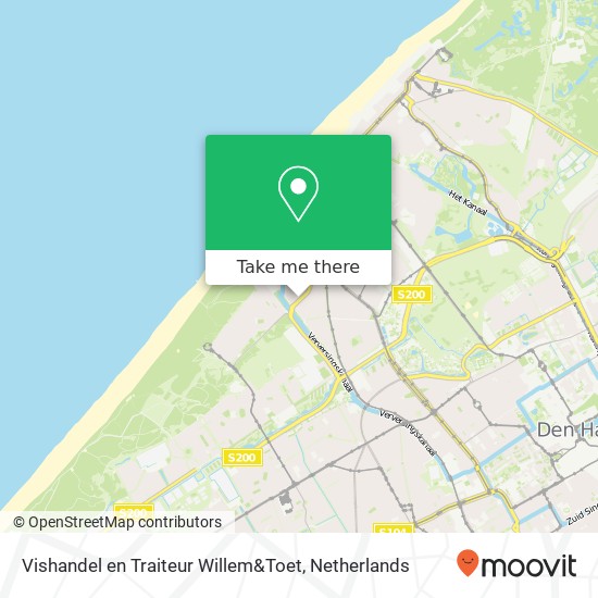 Vishandel en Traiteur Willem&Toet, Westduinweg map