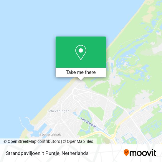 Strandpaviljoen 't Puntje map