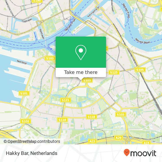 Hakky Bar, 3083 Rotterdam Karte