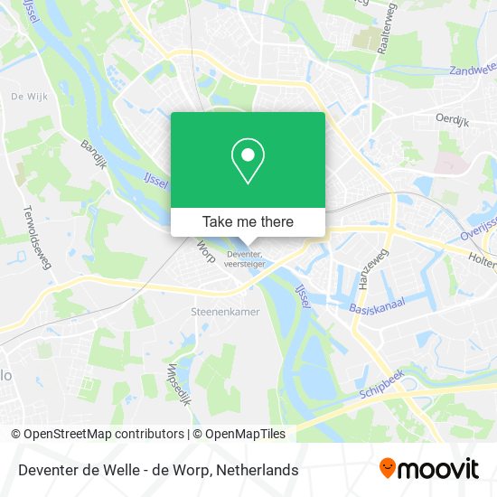Deventer de Welle - de Worp map