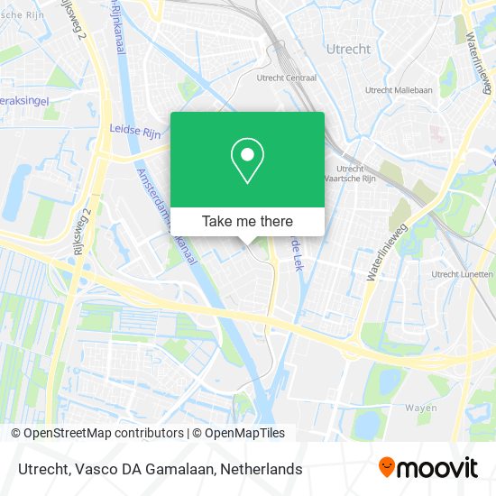 Utrecht, Vasco DA Gamalaan map