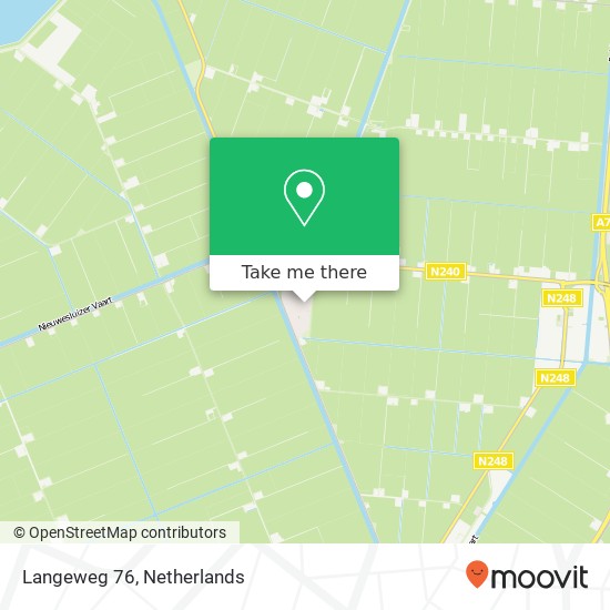 Langeweg 76, 1774 AM Slootdorp map