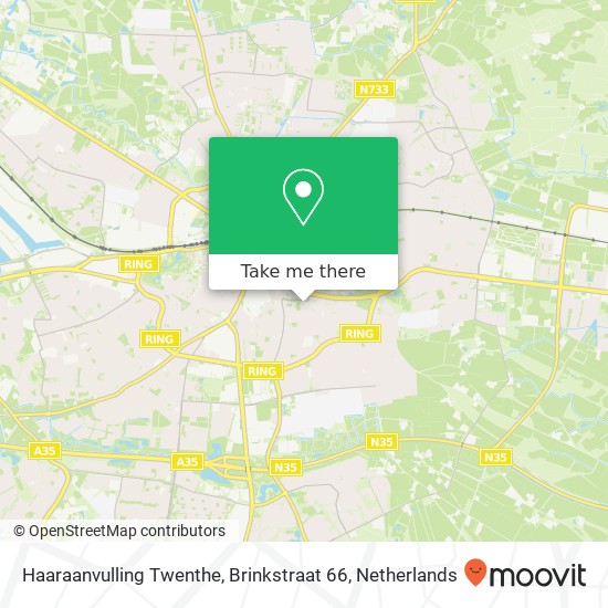 Haaraanvulling Twenthe, Brinkstraat 66 map