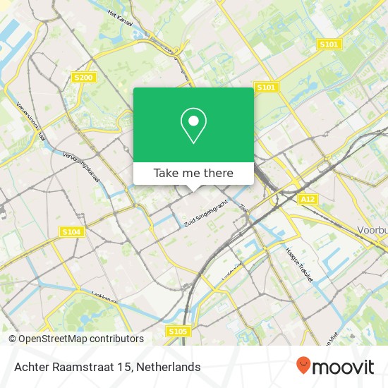 Achter Raamstraat 15, 2512 BW Den Haag map
