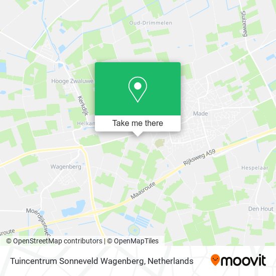Tuincentrum Sonneveld Wagenberg Karte