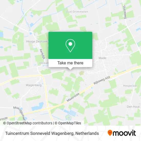 Tuincentrum Sonneveld Wagenberg map