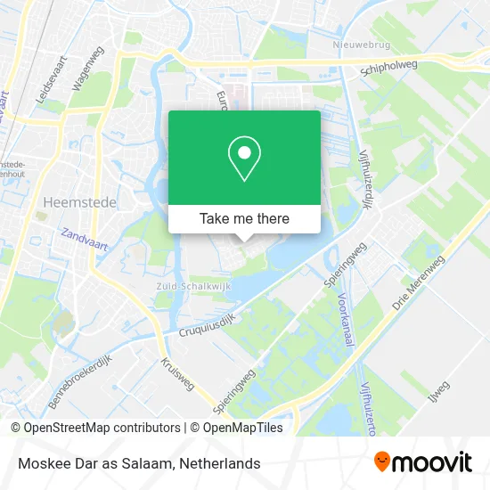 Moskee Dar as Salaam map