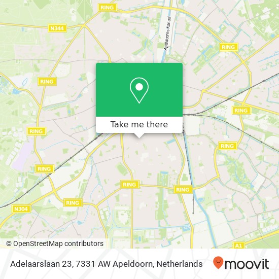 Adelaarslaan 23, 7331 AW Apeldoorn map