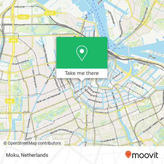 Moku, Runstraat 2 Karte