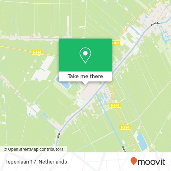 Iepenlaan 17, 9663 DD Nieuwe Pekela map