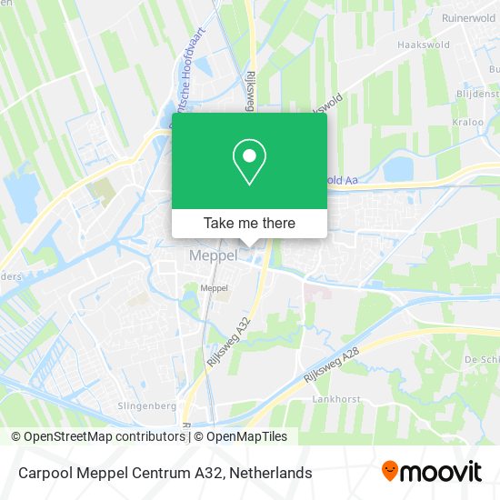 Carpool Meppel Centrum A32 map