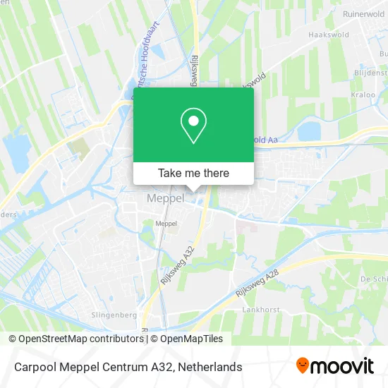 Carpool Meppel Centrum A32 map