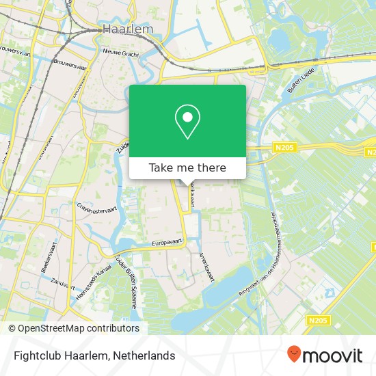Fightclub Haarlem, Amerikaweg 4 Karte