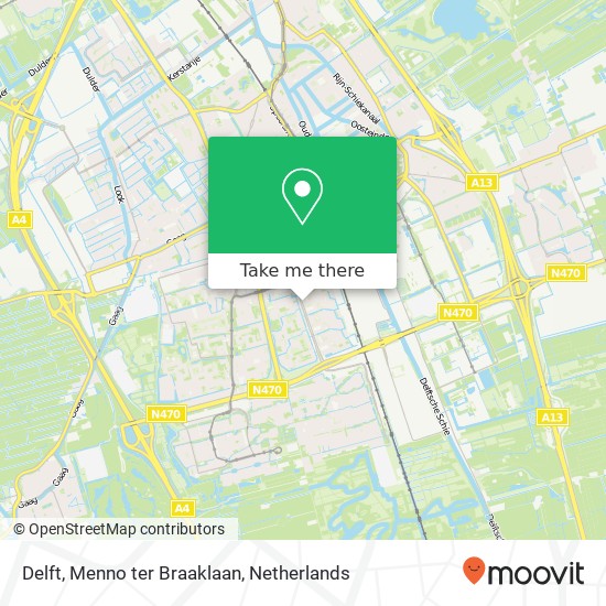 Delft, Menno ter Braaklaan map