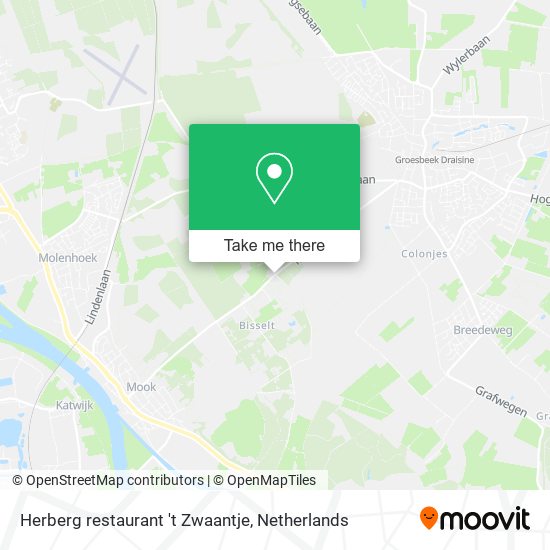 Herberg restaurant 't Zwaantje map