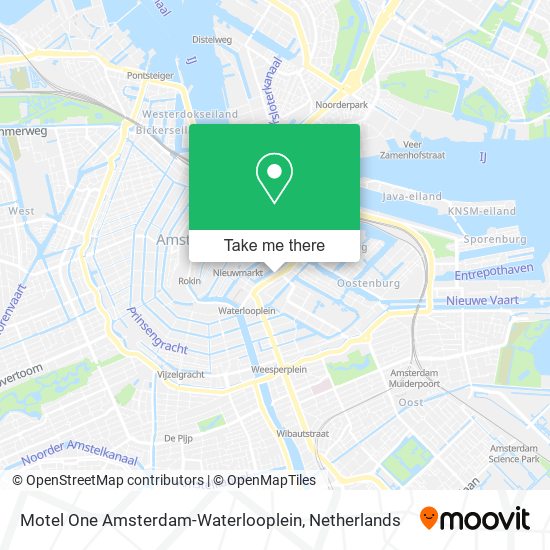 Motel One Amsterdam-Waterlooplein map