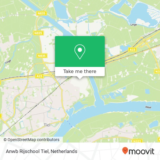 Anwb Rijschool Tiel, Gijsbert Stoutweg 11A map