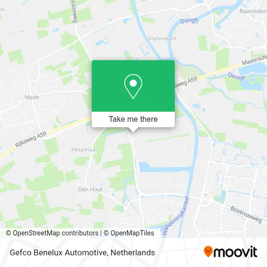 Gefco Benelux Automotive map