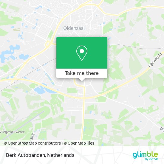 Berk Autobanden map