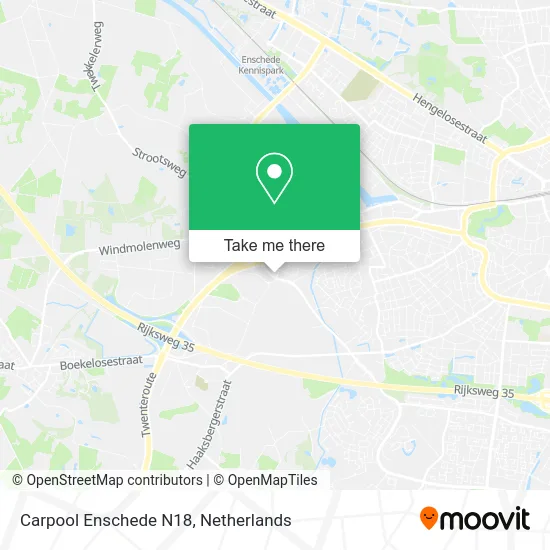 Carpool Enschede N18 map
