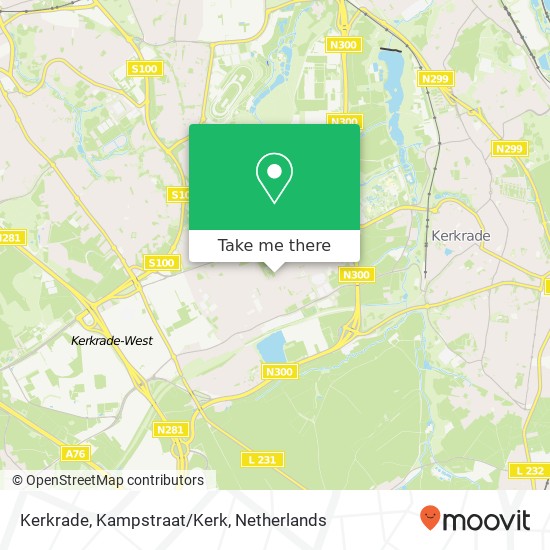 Kerkrade, Kampstraat/Kerk map