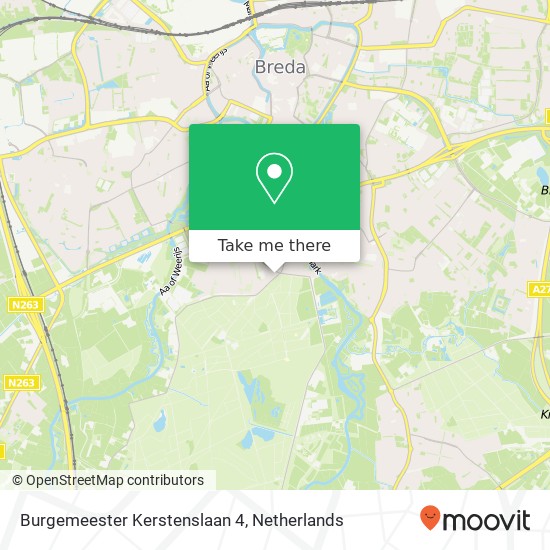 Burgemeester Kerstenslaan 4, 4837 BM Breda map
