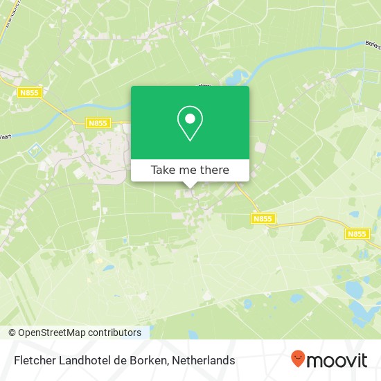 Fletcher Landhotel de Borken, Lhee map