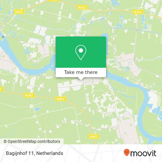 Bagijnhof 11, 4264 AZ Veen Karte