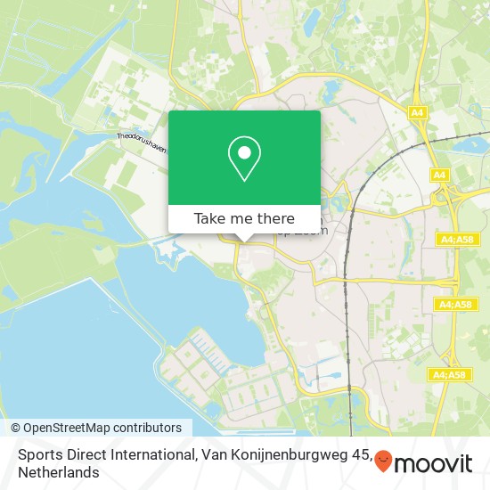 Sports Direct International, Van Konijnenburgweg 45 map