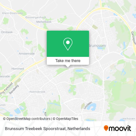 Brunssum Treebeek Spoorstraat map