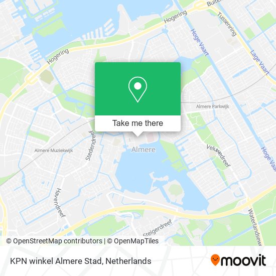 KPN winkel Almere Stad map