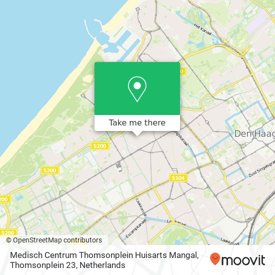 Medisch Centrum Thomsonplein Huisarts Mangal, Thomsonplein 23 Karte