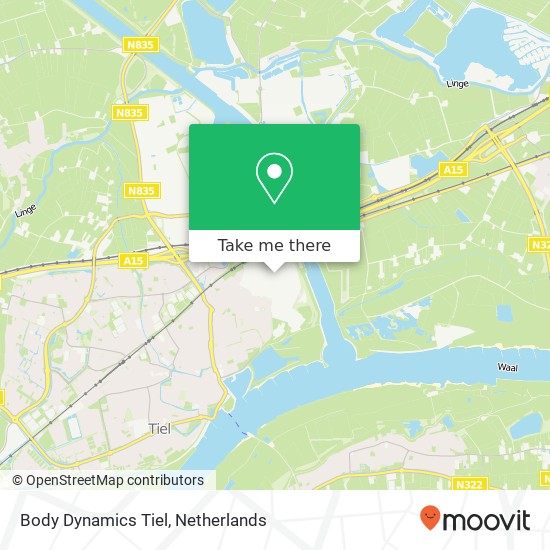 Body Dynamics Tiel, Gijsbert Stoutweg 7A map