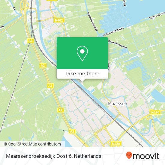 Maarssenbroeksedijk Oost 6, 3603 EB Maarssen Karte