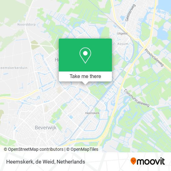 Heemskerk, de Weid Karte