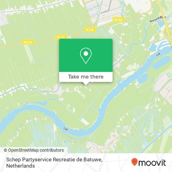 Schep Partyservice Recreatie de Batuwe, Batuwseweg 54 map