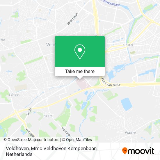 Veldhoven, Mmc Veldhoven Kempenbaan Karte
