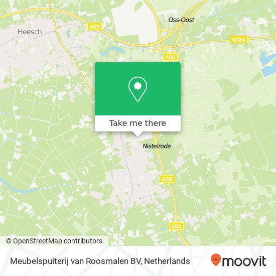 Meubelspuiterij van Roosmalen BV, Bedrijvenweg 10 map