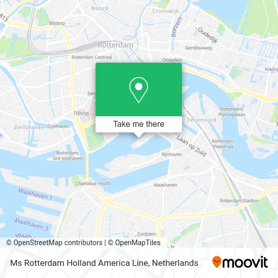 Ms Rotterdam Holland America Line map