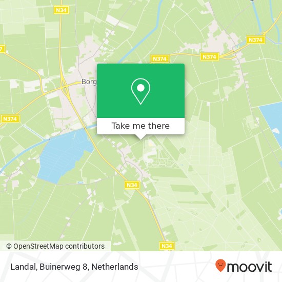 Landal, Buinerweg 8 map