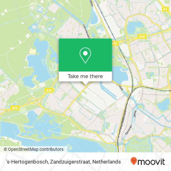 's-Hertogenbosch, Zandzuigerstraat map