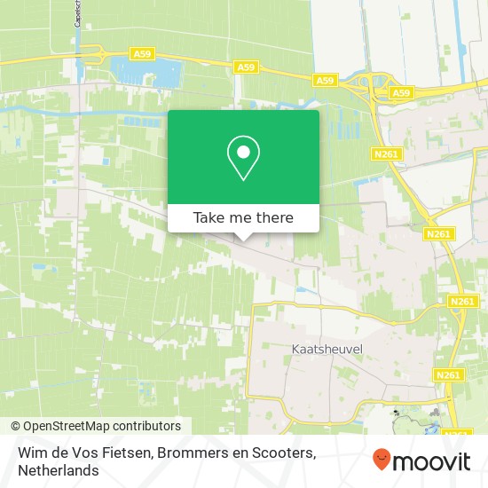 Wim de Vos Fietsen, Brommers en Scooters, Raadhuisstraat 138A map