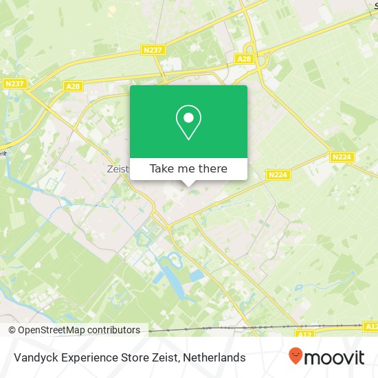 Vandyck Experience Store Zeist, Slotlaan 212 Karte